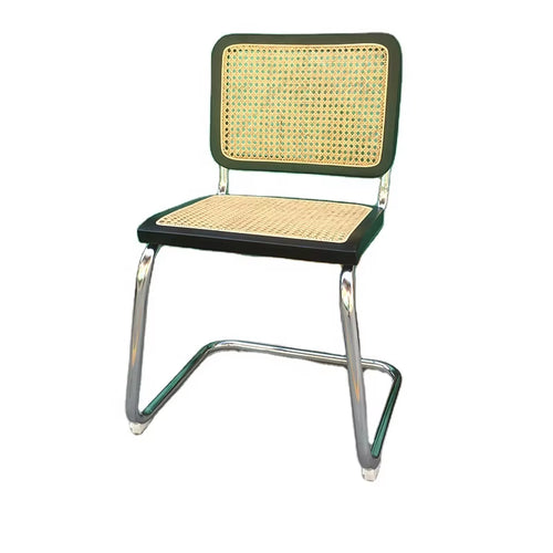 Set of 4 Tento Rattan Dining Chairs Natural Modern Design Ash Wood Steel Frame