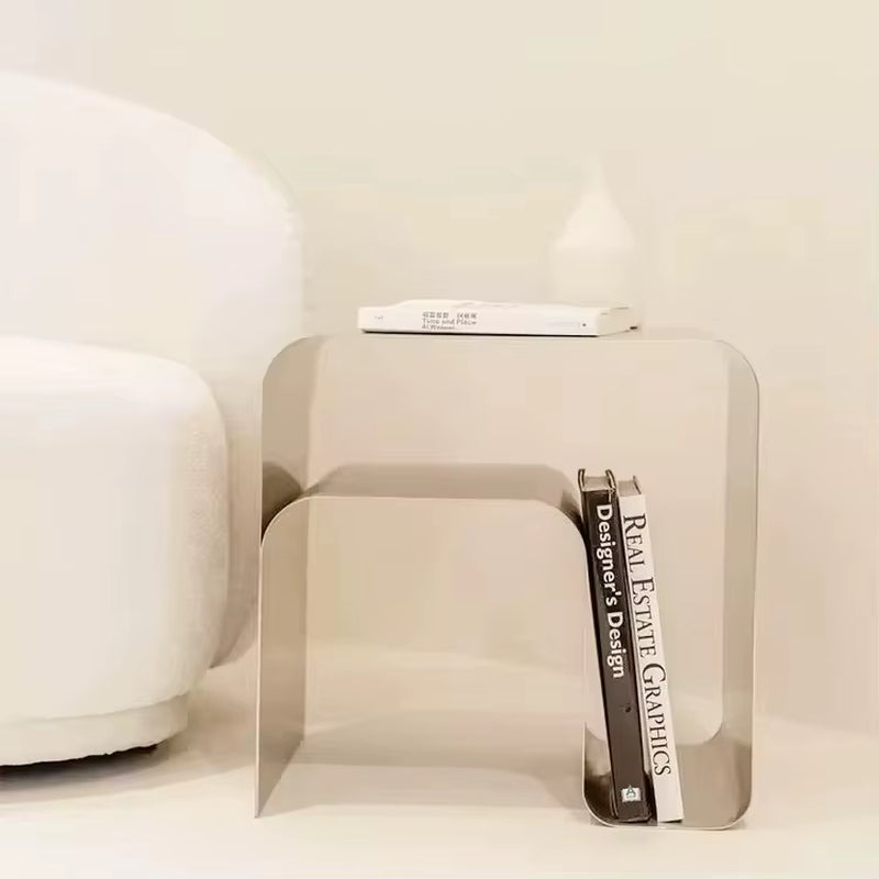 Custom Stainless Steel Side Table Hotel Apartment Villa Shop Furniture Coffee Table Modern Steel Coffee Table