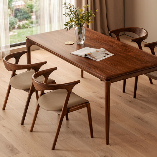 Modern Solid Wood Dining Chairs for Home Use Hotel and Restaurant with a Backrest Desk Chair