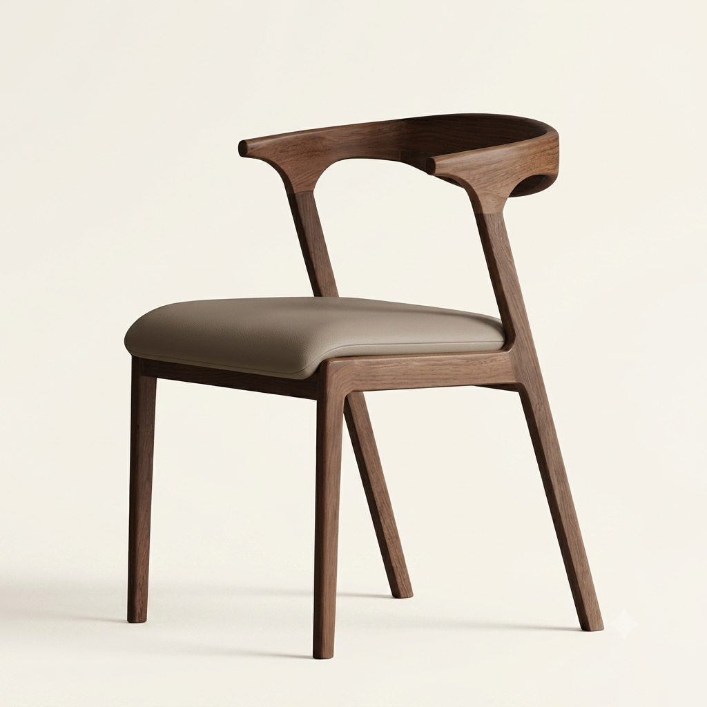 Modern Solid Wood Dining Chairs for Home Use Hotel and Restaurant with a Backrest Desk Chair