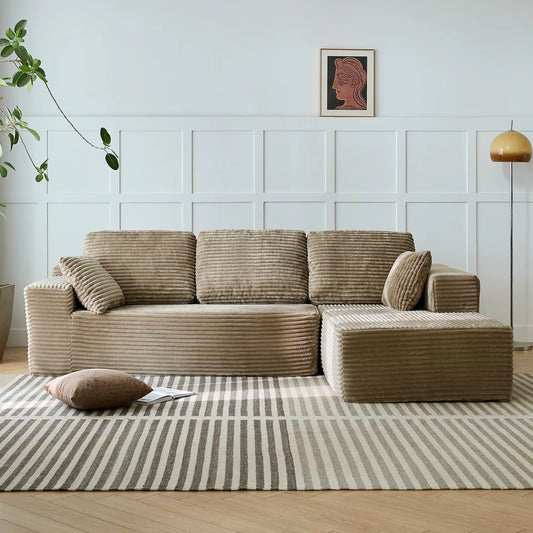 Vacuum Compressed Living Room Sofa Box Packaging Modern Furniture Set Wholesale L Shape Convertible Sectional Couch Bed