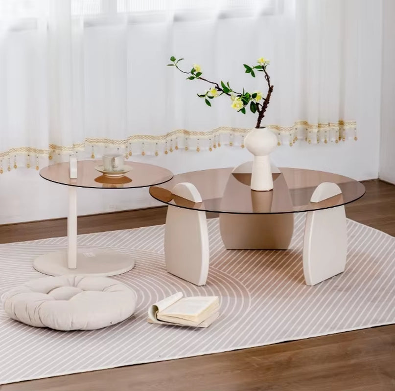 Light Luxury Italian Living Room Home Coffee Table Simple Modern Durable Eco-Friendly Tea Table Creative Combination Wood Table