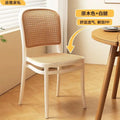 Nordic Dining Chairs Imitation Rattan Restaurant Chair Superimposed Computer Chair Stable Load-bearing Kitchen Furniture