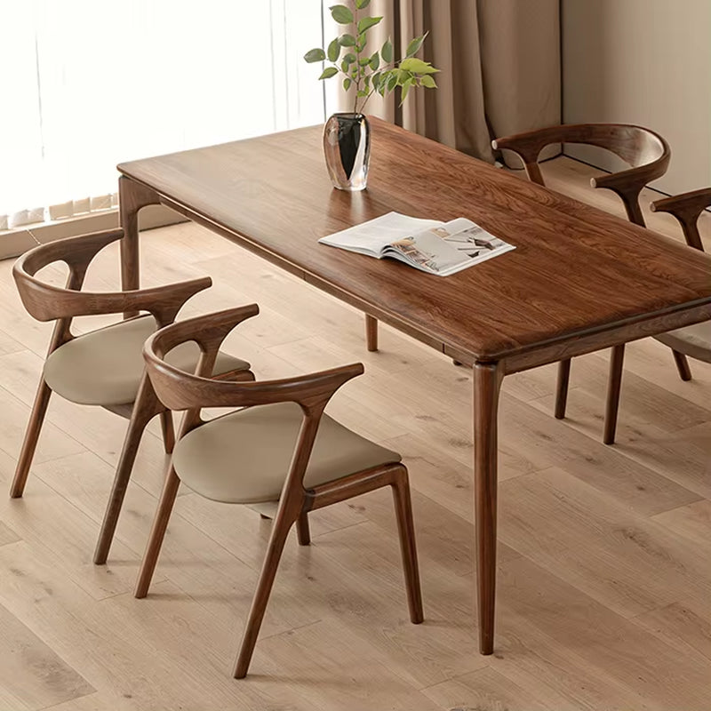 Modern Solid Wood Dining Chairs for Home Use Hotel and Restaurant with a Backrest Desk Chair
