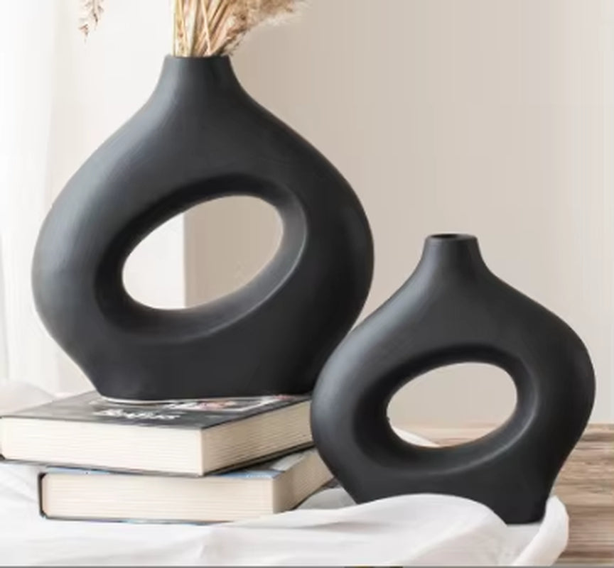 Vase Nordic Ceramic Vase Decoration Creative Soft Decorative Vase
